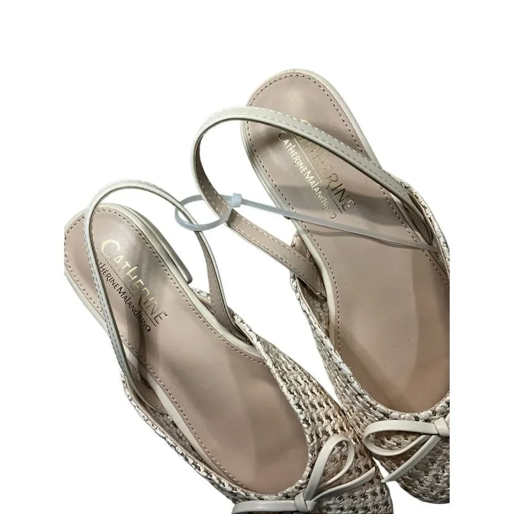 Catherine Malandrino | Slingback Raffia Mule Flat